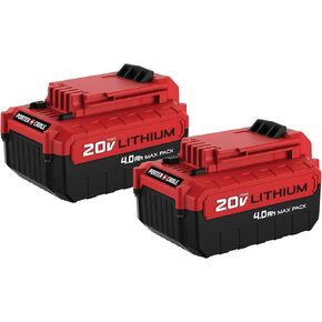 PORTER-CABLE 20V MAX* بطارية ليثيوم، 4.0 أمبير، عبوتان (PCC685LP) in Kuwait