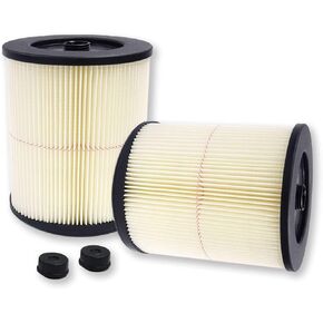 PUREBURG 17816 9-17816 Replacement Filter Compatible with Craftsman Wet & Dry Vacs 5 GAL. Larger Made 1988 & Later,1-Pack Red-Stripe Filter