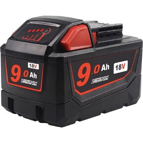 TENMOER 18V 9.0Ah Replacement Battery Compatible with Milwaukee 18Volt Batteries Power Tools in Kuwait