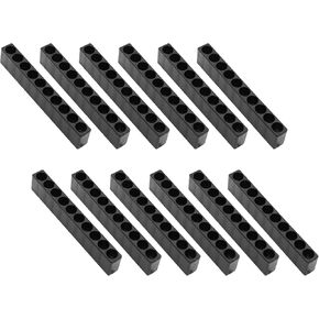 6 Pcs 10 Holes Hex Shank Screwdriver Bit Holder, Plastic Hex Bit Holder Organizer Storage Case, Red in Saudi Arabia