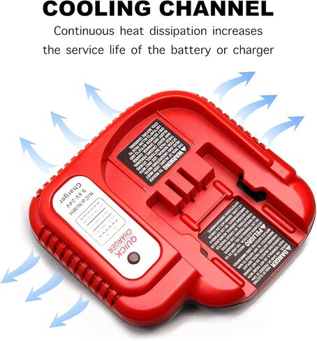 Lilocaja BDFC240 9.6V-24V Multi-Volt Battery Charger, Compatible with Black and Decker 9.6V 12V 14.4V 18V 24V NiCad & NiMh Battery(NOT FIT Lithium Battery) in Kuwait