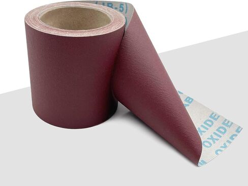 80 Grit Sandpaper Roll 4.5'' Wide 10Yard (= 71Pcs 1/4 Sheet Sandpaper) Abrasive Emery Cloth Sand Paper Roll for Dry Wet Sanding Polishing Wood Metal Glass Automotive Furniture PVC Primers (80 Grit) in Saudi Arabia