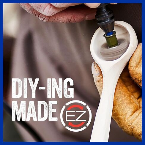 طقم الملحقات الدوارة للصنفرة والتلميع EZ Lock EZ726-01 من Dremel، مجموعة متنوعة مكونة من 8 قطع - مثالية للصنفرة الخفيفة أو تنظيف التفاصيل أو مواد التلميع in Saudi Arabia