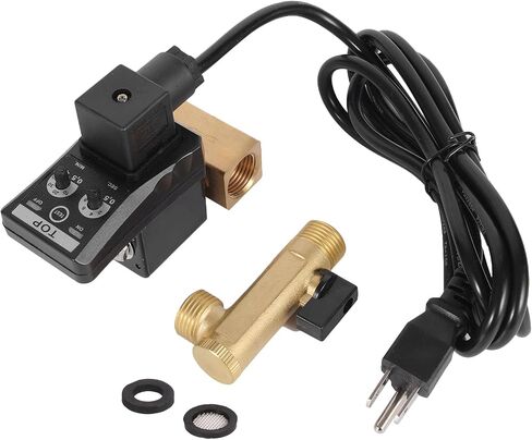 szzijia 1/2" AC 110V Automatic Timed Water Tank 2-way Direct-acting Drain Valve US Plug in Saudi Arabia