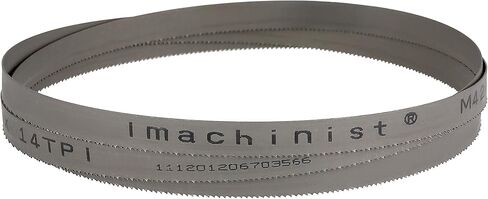 Imachinist S70121214SS ثنائي المعدن بطول 70-1/2 بوصة وعرض 1/2 بوصة وشفرات منشار شريطي سميكة بسمك 0.025 بوصة لقطع الفولاذ المقاوم للصدأ (14TPI) in Saudi Arabia