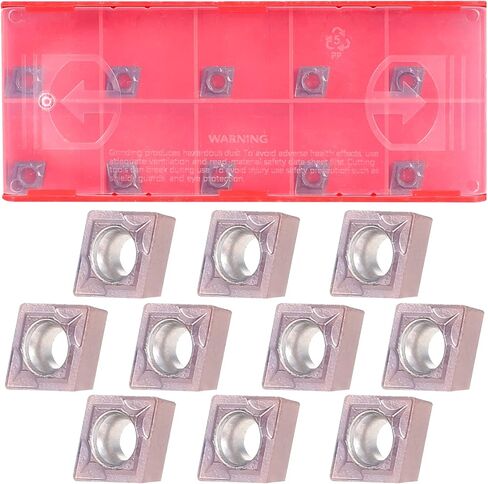 VerLich Metal Lathe Tools Boring Bar, Turning Tools Holder Set with 10pcs CCMT09T304 Carbide Inserts 4Pcs Wrenches (S12M SCLCR09/SCLCR1212H09/SCLCL1212H09/SCMCN1212H09) in Kuwait