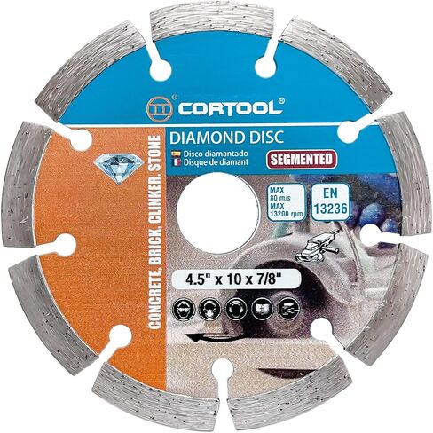 شفرة ماسية من كورتول مقاس 4-1/2 بوصة، شفرات منشار ماسية خبيرة في الحجر لطاحونة الزاوية ومنشار دائري، شفرة حجرية مقاس 4.5 بوصة لقطع طوب البناء الجرانيت الخرساني in Kuwait