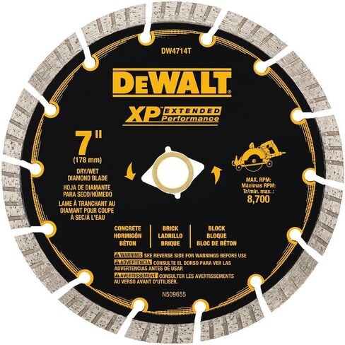ديوالت DW4714T 7 بوصة XP Turbo Seg Diamond Blade in Saudi Arabia