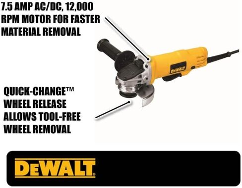 DEWALT Angle Grinder, 2 Pack, 4-1/2 Inch, 7.5 Amp, 12,000 RPM, Paddle Switch (DWE4012-2W) in Saudi Arabia