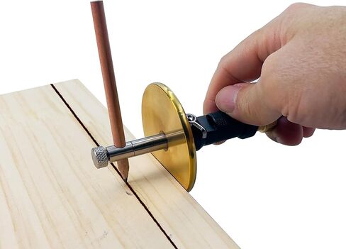 Dovetail Jig & Wheel Marking Gauge Set-Precision Woodworking Tools with Micro-Adjustment, Includes 2 Cutters + Pencil & Anodized Aluminum Jig for Dovetail Join Carpentry & DIY in Saudi Arabia