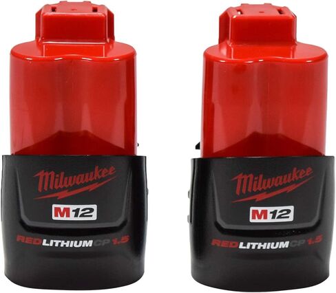 Milwaukee 48-11-2411 M12 12V 1.5 Ah Lithium-Ion Battery - 2 Pack in Saudi Arabia