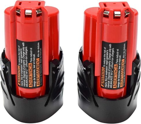 Milwaukee 48-11-2411 M12 12V 1.5 Ah Lithium-Ion Battery - 2 Pack in Saudi Arabia