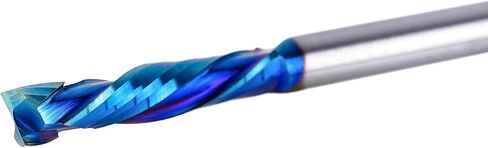 BITITZ 2 قطعة 1/8 بوصة ضغط (أعلى وأسفل) راوتر بت 3/4 بوصة طول القطع كربيد CNC بت مع مطلي لنقش الخشب in Kuwait