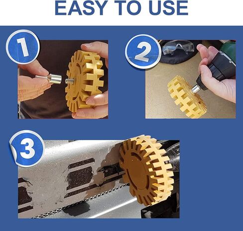 عجلة ممحاة، عجلة ممحاة لإزالة الملصقات، مجموعة أدوات إزالة شريط مطاطي مقاس 14 قطعة مقاس 4 بوصات، عجلة ممحاة مطاطية، وسادة تلميع إسفنجية، وسادة تلميع ووسادة دعم، مزيل لاصق in Kuwait