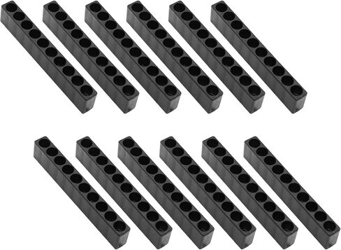 6 Pcs 10 Holes Hex Shank Screwdriver Bit Holder, Plastic Hex Bit Holder Organizer Storage Case, Red in Saudi Arabia