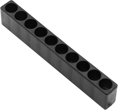 6 Pcs 10 Holes Hex Shank Screwdriver Bit Holder, Plastic Hex Bit Holder Organizer Storage Case, Red in Saudi Arabia
