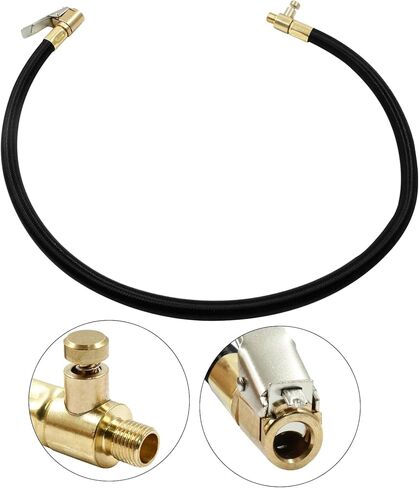 انبوب تمديد لنفخ الاطارات لمضخة الاطارات مع موصل نفخ سريع ووظيفة تفريغ الهواء in Kuwait