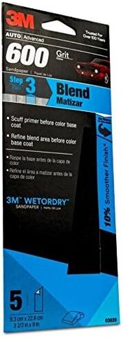 3M 03020 Imperial Wetordry 3-2/3" x 9" P600 Grit Sandpaper in Saudi Arabia