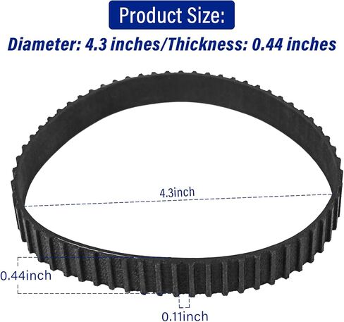 Sander Toothed Drive Belt Compatible With 848530 Porter Cable Fits 351/352 336/337 Variable speed Belt Sanders - 2Pack in Kuwait