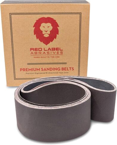 Red Label Abrasives 2 X 42 Inch 36 Grit Aluminum Oxide Metal Sanding Belts, 6 Pack in Saudi Arabia