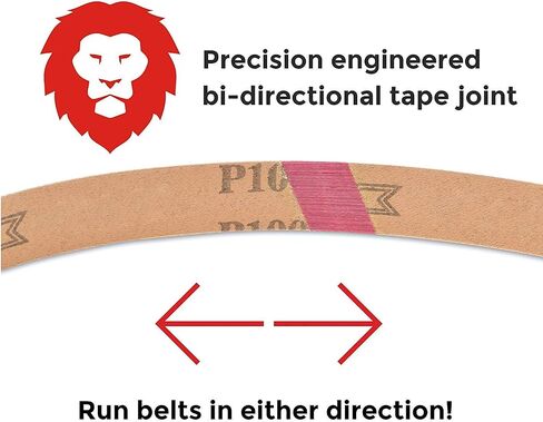 Red Label Abrasives 2 X 42 Inch 36 Grit Aluminum Oxide Metal Sanding Belts, 6 Pack in Saudi Arabia