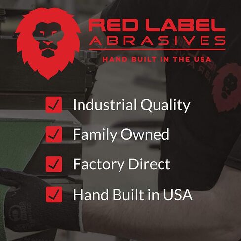 Red Label Abrasives 2 X 42 Inch 36 Grit Aluminum Oxide Metal Sanding Belts, 6 Pack in Saudi Arabia