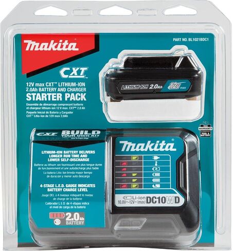 Makita BL1021BDC1 12V Max CXT Lithium-Ion Battery and Charger Starter Pack in Saudi Arabia
