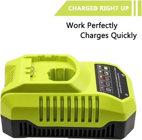 P117 Battery Charger Compatible with Ryobi 18V Battery Charger for Dual Chemistry 9.6V-18V Charger Li-ion Ni-Cd Ni-Mh Plus Battery P100 P102 P103 P105 P107 P108 P118 P200 1400670 in Saudi Arabia