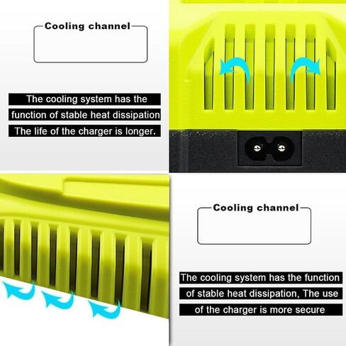 P117 Battery Charger Compatible with Ryobi 18V Battery Charger for Dual Chemistry 9.6V-18V Charger Li-ion Ni-Cd Ni-Mh Plus Battery P100 P102 P103 P105 P107 P108 P118 P200 1400670 in Saudi Arabia