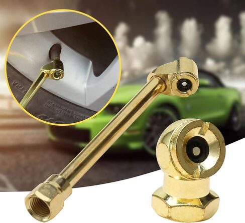 طقم ظرف هواء محمول مكون من قطعتين، ظرف هواء مزدوج الرأس مقاس 1/4 بوصة FNPT وقابض هواء كروي مغلق مقاس 1/4 بوصة، مناسب لتطبيقات تعبئة هواء الإطارات، وملحقات منفاخ الإطارات لضاغط الهواء in Kuwait