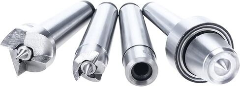 BTSHUB 4Pcs MT2 Wood Lathe Live Center Set Drive Spur Cup for Woodworking Machines in Kuwait