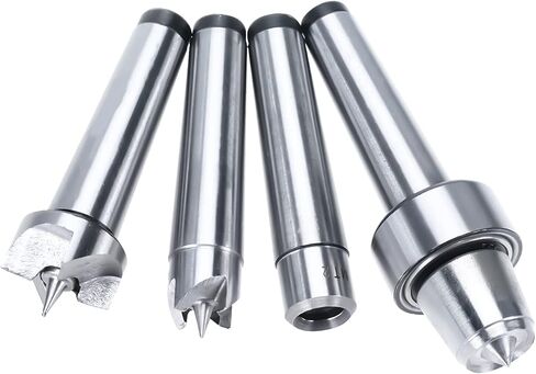 BTSHUB 4Pcs MT2 Wood Lathe Live Center Set Drive Spur Cup for Woodworking Machines in Kuwait