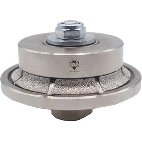 MOSTARTOOLS 3/16 Inch B5 Edges Demi Half-Bullnose Coarse Vacuum Brazed Diamond Hand Profiler Granite Router Bit Profile Wheel with 5/8-11 Thread for Granite Marble Travertine Concrete Countertop