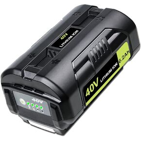 استبدال بطارية DTK 6.2Ah 40V لبطارية Ryobi 40V OP4040 OP4026 OP4030 OP4050 OP4060A المتوافقة مع مجموعات بطاريات ليثيوم أيون للأداة اللاسلكية Ryobi 40V in Kuwait