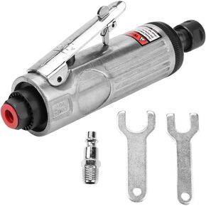 WALFRONT Die Grinder 1/4 طاحونة هوائية زاوية مطحنة القالب مجموعة مطحنة القالب المستقيمة آلة نقش الطحن 18000‑20000 دورة في الدقيقة 90psi 6.2Bar مطحنة القالب الهوائية (AT-7033K كبير) in Kuwait