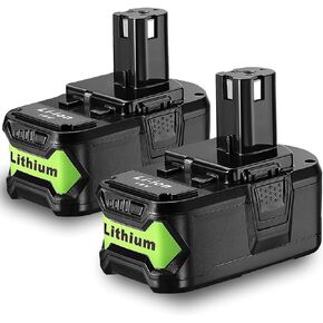 Bonacell 2Pack 6.5Ah Replacement for Ryobi 18V Battery Compatible with Ryobi ONE+ 18 Volt Lithium Battery P108 P102 P103 P104 P105 P107 P109 P190 P122 Cordless Power Tools in Kuwait