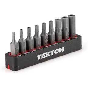 TEKTON 1/4 Inch Hex Security Bit Set with Rail, 9-Piece (5/64-1/4 in.) | DZX93003 in Saudi Arabia
