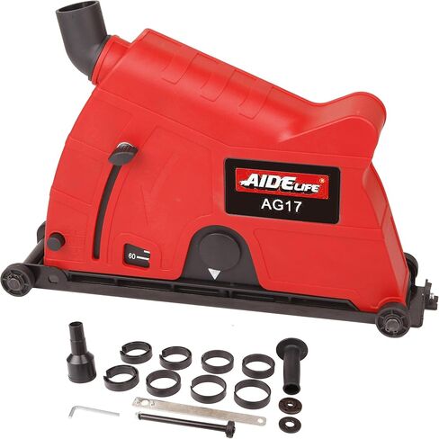 Angle Grinder Dust Collection Attachment for Double-Cut Saw,Wall Chaser Dust Shroud 5 inch in Kuwait