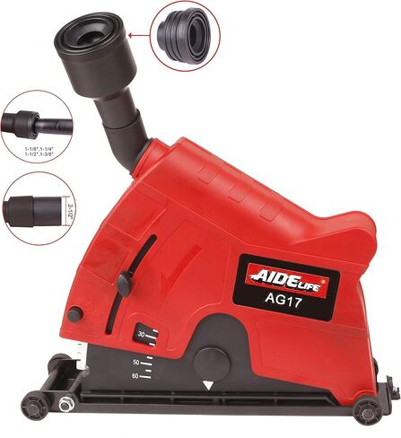Angle Grinder Dust Collection Attachment for Double-Cut Saw,Wall Chaser Dust Shroud 5 inch in Kuwait