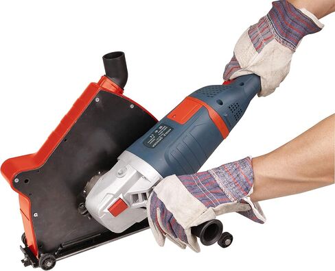 Angle Grinder Dust Collection Attachment for Double-Cut Saw,Wall Chaser Dust Shroud 5 inch in Kuwait