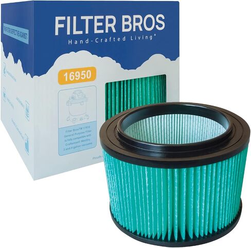 فلتر بديل HEPA 16950 من Filter Bros يناسب مكانس متجر Craftsman 3-4 جالون in Kuwait