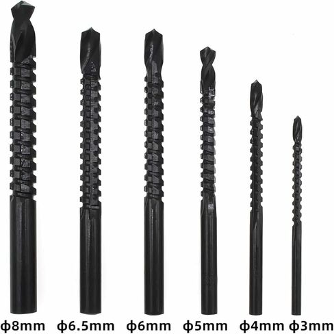 مجموعة لقم منشار المثقاب 6 قطع من إيبور، مجموعة لقم مثقاب مسننة من Nitrided HSS، مجموعة لقم مثقاب منشار النجار 3-8 مم، منشار ثقب معدني بلاستيكي لقطع أدوات النجارة in Kuwait