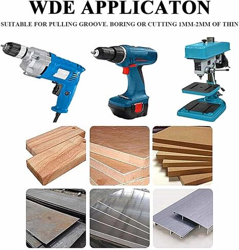 مجموعة لقم منشار المثقاب 6 قطع من إيبور، مجموعة لقم مثقاب مسننة من Nitrided HSS، مجموعة لقم مثقاب منشار النجار 3-8 مم، منشار ثقب معدني بلاستيكي لقطع أدوات النجارة in Kuwait