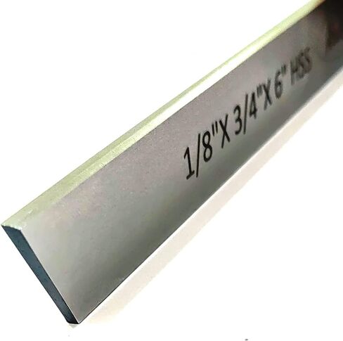 Set of 3 HSS Trapezoid Blades 1/8"x 3/4" (Wide) x 6" (Long) for Lathe Parting Cut off & Tool Holders-Hard & Ground in Saudi Arabia
