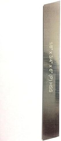 Set of 3 HSS Trapezoid Blades 1/8"x 3/4" (Wide) x 6" (Long) for Lathe Parting Cut off & Tool Holders-Hard & Ground in Saudi Arabia
