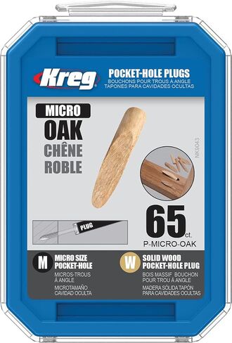 Kreg P-Micro-Oak Micro Solid-Wood Pocket-Hole Plugs - Oak in Saudi Arabia
