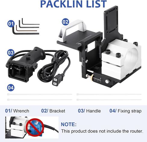 YUCHENGTECH Mortise Jig Woodworking Slotting Locator Compact Router Attachment Router Edge Guide Trimming Machine 2 in 1 Invisible Fastener Slotting Bracket for for Woodworking Furniture Splicing in Saudi Arabia