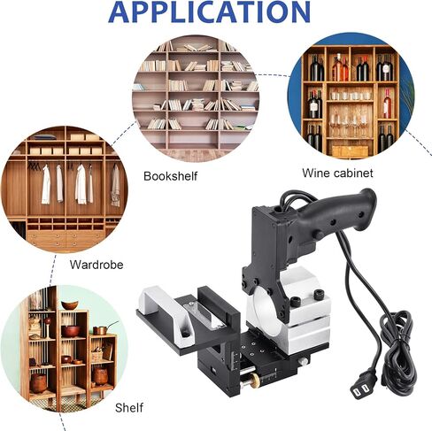 YUCHENGTECH Mortise Jig Woodworking Slotting Locator Compact Router Attachment Router Edge Guide Trimming Machine 2 in 1 Invisible Fastener Slotting Bracket for for Woodworking Furniture Splicing in Saudi Arabia