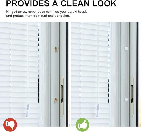 200 قطعة من أغطية البراغي، أغطية براغي مفصلية بلاستيكية من Sopito، أغطية براغي قابلة للطي، أغطية قابلة للطي لتغطية رؤوس البراغي، حماية المسمار (أبيض) in Kuwait