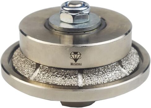 3/16 Inch E5 45 Degree Bevel Diamond Hand Profiler Vacuum Brazed Diamond Profile Wheel Router Bit with 5/8-11 Thread for Granite Marble Travertine Concrete Countertop in Saudi Arabia